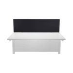 First Desk Mounted Screen 1400x25x400mm Special Black KF74839