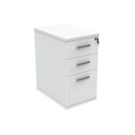 Astin 3 Drawer Desk High Pedestal Lockable 404x600x730mm Arctic White KF77716