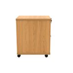 Astin 2 Drawer Mobile Under Desk Pedestal 400x500x590mm Norwegian Beech KF77722
