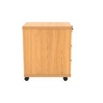 Astin 3 Drawer Mobile Under Desk Pedestal 400x500x590mm Norwegian Beech KF77723