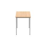 Astin Rectangular Multipurpose Table 1200x600x730mm Norwegian Beech/Silver KF77732