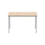 Astin Rectangular Multipurpose Table 1200x800x730mm Canadian Oak/Silver KF77738