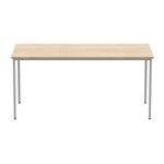 Astin Rectangular Multipurpose Table 1600x800x730mm Canadian Oak/Silver KF77739