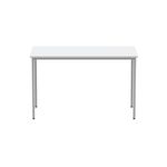 Astin Rectangular Multipurpose Table 1200x600x730mm Arctic White/Silver KF77740