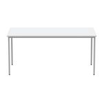 Astin Rectangular Multipurpose Table 1600x800x730mm Arctic White/Silver KF77743