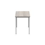 Astin Rectangular Multipurpose Table 1200x600x730mm Alaskan Grey Oak/Silver KF77744