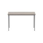 Astin Rectangular Multipurpose Table 1200x600x730mm Alaskan Grey Oak/Silver KF77744