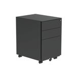 Astin 3 Drw Mobile Under Desk Steel Pedestal 390x524x595mm Blk KF77750