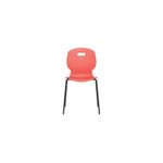 Titan Arc Four Leg Classroom Chair Size 5 Coral KF77790
