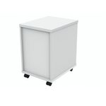 Polaris 3 Drawer Mobile Under Desk Pedestal 404x500x595mm Arctic White KF77887