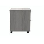 Polaris 2 Drawer Mobile Under Desk Pedestal 404x500x595mm Alaskan Grey Oak KF77888