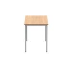 Polaris Rectangular Multipurpose Table 1200x600x730mm Norwegian Beech/Silver KF77890