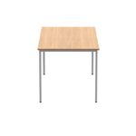 Polaris Rectangular Multipurpose Table 1600x800x730mm Norwegian Beech/Silver KF77893