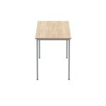 Polaris Rectangular Multipurpose Table 1600x600x730mm Canadian Oak/Silver KF77895