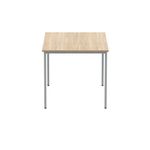 Polaris Rectangular Multipurpose Table 1200x800x730mm Canadian Oak/Silver KF77896