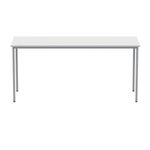 Polaris Rectangular Multipurpose Table 1600x600x730mm Arctic White/Silver KF77899