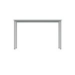Polaris Rectangular Multipurpose Table 1200x800x730mm Arctic White/Silver KF77900