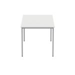 Polaris Rectangular Multipurpose Table 1600x800x730mm Arctic White/Silver KF77901