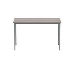 Polaris Rectangular Multipurpose Table 1200x600x730mm Alaskan Grey Oak/Silver KF77902