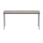Polaris Rectangular Multipurpose Table 1600x600x730mm Alaskan Grey Oak/Silver KF77903