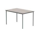 Polaris Rectangular Multipurpose Table 1200x800x730mm Alaskan Grey Oak/Silver KF77904
