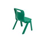 Titan One Piece Classroom Chair 360x320x513mm Green (Pack of 30) KF78596
