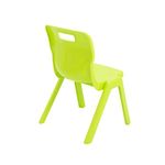 Titan One Piece Classroom Chair 435x384x600mm Lime (Pack of 30) KF78616