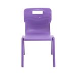 Titan One Piece Classroom Chair 432x408x690mm Purple (Pack of 30) KF78622
