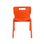 Titan One Piece Classroom Chair 432x408x690mm Orange (Pack of 30) KF78623