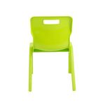 Titan One Piece Classroom Chair 432x408x690mm Lime (Pack of 30) KF78625