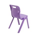 Titan One Piece Classroom Chair 480x486x799mm Purple (Pack of 30) KF78631