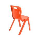 Titan One Piece Classroom Chair 480x486x799mm Orange (Pack of 30) KF78632