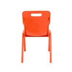 Titan One Piece Classroom Chair 480x486x799mm Orange (Pack of 30) KF78632