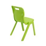 Titan One Piece Classroom Chair 480x486x799mm Lime (Pack of 30) KF78634