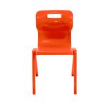 Titan One Piece Classroom Chair 482x510x829mm Orange (Pack of 30) KF78644