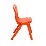 Titan One Piece Classroom Chair 482x510x829mm Orange (Pack of 30) KF78644