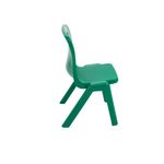 Titan One Piece Classroom Chair 360x320x513mm Green (Pack of 30) KF78596