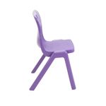Titan One Piece Classroom Chair 432x408x690mm Purple (Pack of 30) KF78622