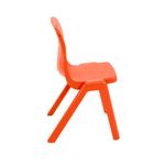 Titan One Piece Classroom Chair 432x408x690mm Orange (Pack of 30) KF78623
