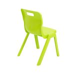 Titan One Piece Classroom Chair 432x408x690mm Lime (Pack of 30) KF78625