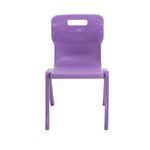 Titan One Piece Classroom Chair 480x486x799mm Purple (Pack of 30) KF78631