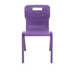 Titan One Piece Classroom Chair 482x510x829mm Purple (Pack of 30) KF78643