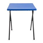 Titan Folding Exam Desk 600x600x710mm Polypropylene Blue KF78652