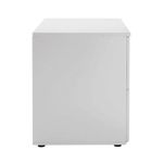Jemini 2 Drawer Desk Side Filing Cabinet 850x630x770mm White KF78665