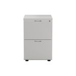Jemini 2 Drawer Filing Cabinet 464x600x710mm White KF78666