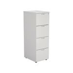 Jemini 4 Drawer Filing Cabinet 464x600x1365mm White KF78667