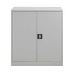 Talos Double Door Stationery Cupboard 920x420x1000mm Grey TCSDDC1000GR