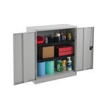 Talos Double Door Stationery Cupboard 920x420x1000mm Grey TCSDDC1000GR