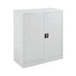 Talos Double Stationery Cupboard 920x420x1000mm White TCSDDC1000WH