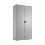 Talos Double Door Stationery Cupboard 920x420x1790mm Grey TCSDDC1790GR